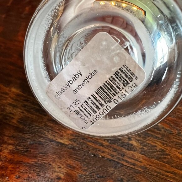 Glass Baby Snow Globe Candle Holder - Picture 7 of 11